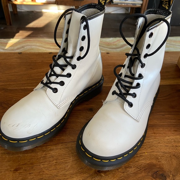 Dr Martens 1460 Womens White Womens 8 - Picture 2 of 8